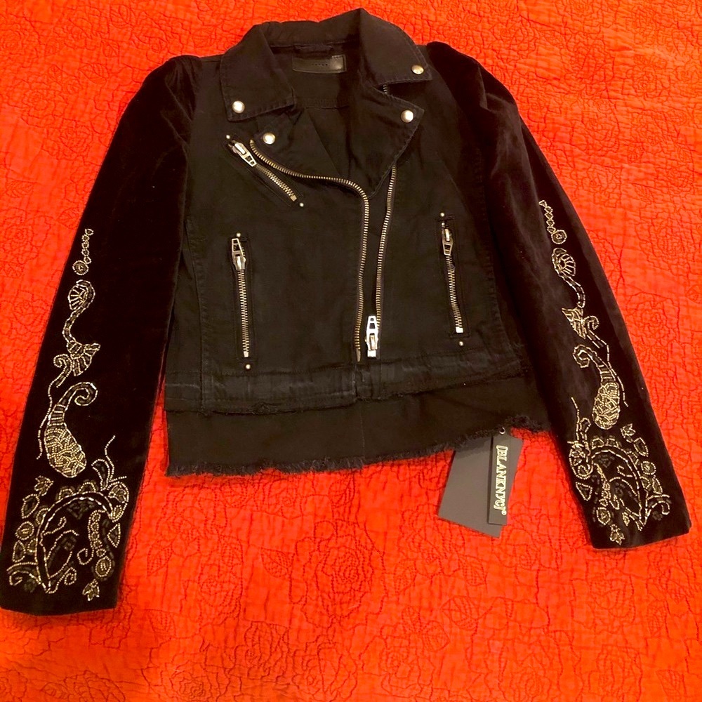 BLANK NYC Jacket With Embroidered Sleeves